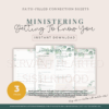 SHS Ministering Getting To Know You Sheets (instant download)