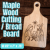 Nativity Cutting Board | Maple Paddle Bread Board | Mary Joseph & Baby Jesus | Christian Christmas Decor