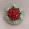 Poinsettia Flake Magnet