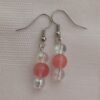 Coral Ice Bubble Dangle Earrings