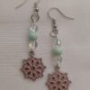 Seafoam & Ice Snowflake Dangle Earrings