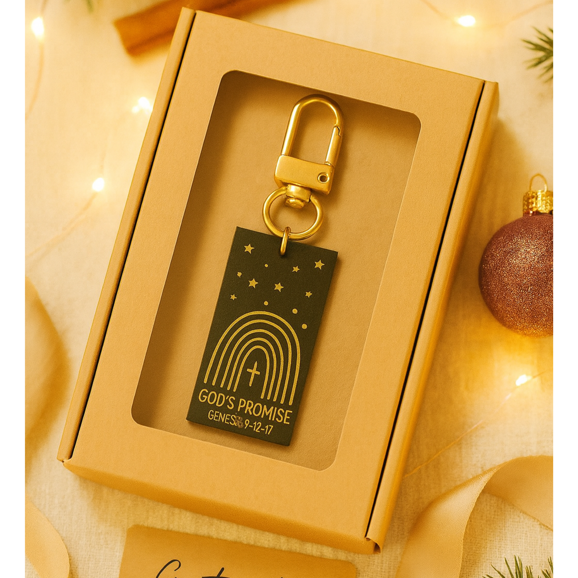Bible Verse Keychain Christian Stocking Stuffer Faith Encouragement Gift for Women Inspirational Scripture Key Ring - Image 2