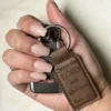 Custom Keychain | Serve the Lord with Gladness – Engraved Leather | Psalm 100:2 | Christian Gift | Gift Wrapped | Buy One, Give One