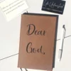 Dear God Prayer Journal – Faith-Based Leather Notebook | Christian Journal for Women or Men | Prayer Gift | Daily Devotional Notebook