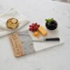 Personalized Acacia & Marble Serving Board | Housewarming Gift | Closing Gift | Anniversary Gift | Wedding Gift