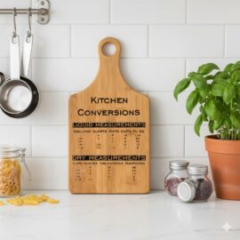 Kitchen Conversions | Engraved Bamboo Serving Board