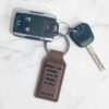 Custom Keychain | When I Am Afraid, I Will Trust in You – Engraved Leather | Psalm 56:3 | Christian Gift | Gift Wrapped | Buy One, Give One