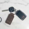 Custom Keychain | Matthew 7:7 – “Ask, Seek, Knock” Scripture Key Ring | Christian Gift for Him or Her | Faith-Based Encouragement