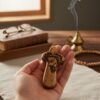 Handheld Olive Wood Cross with Jesus Engraving – 2.4” x 1” Comfort Cross from Bethlehem