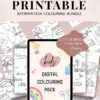Printable Affirmation Colouring Bundle