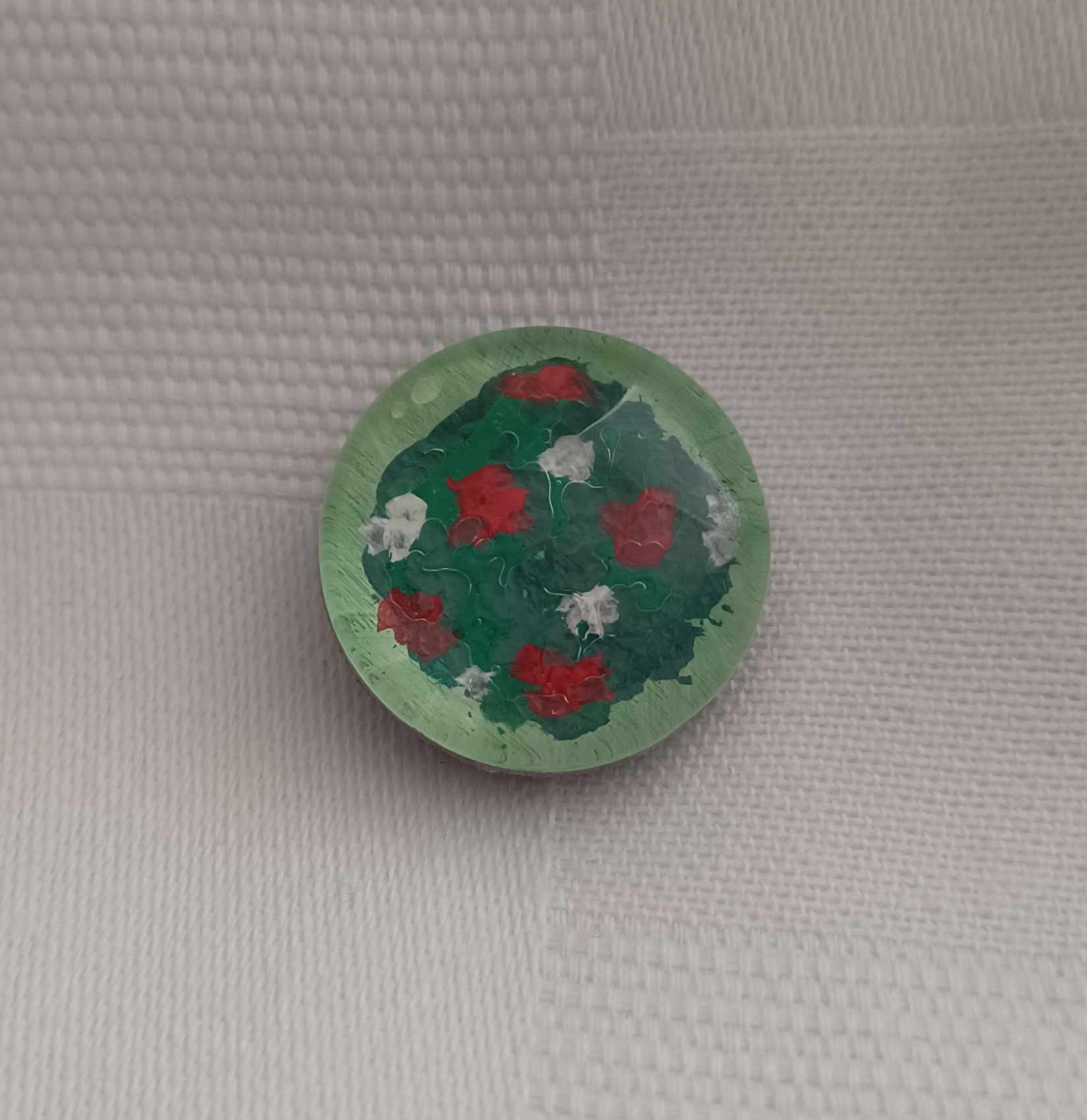 Mistletoe Green Baby Art Magnet
