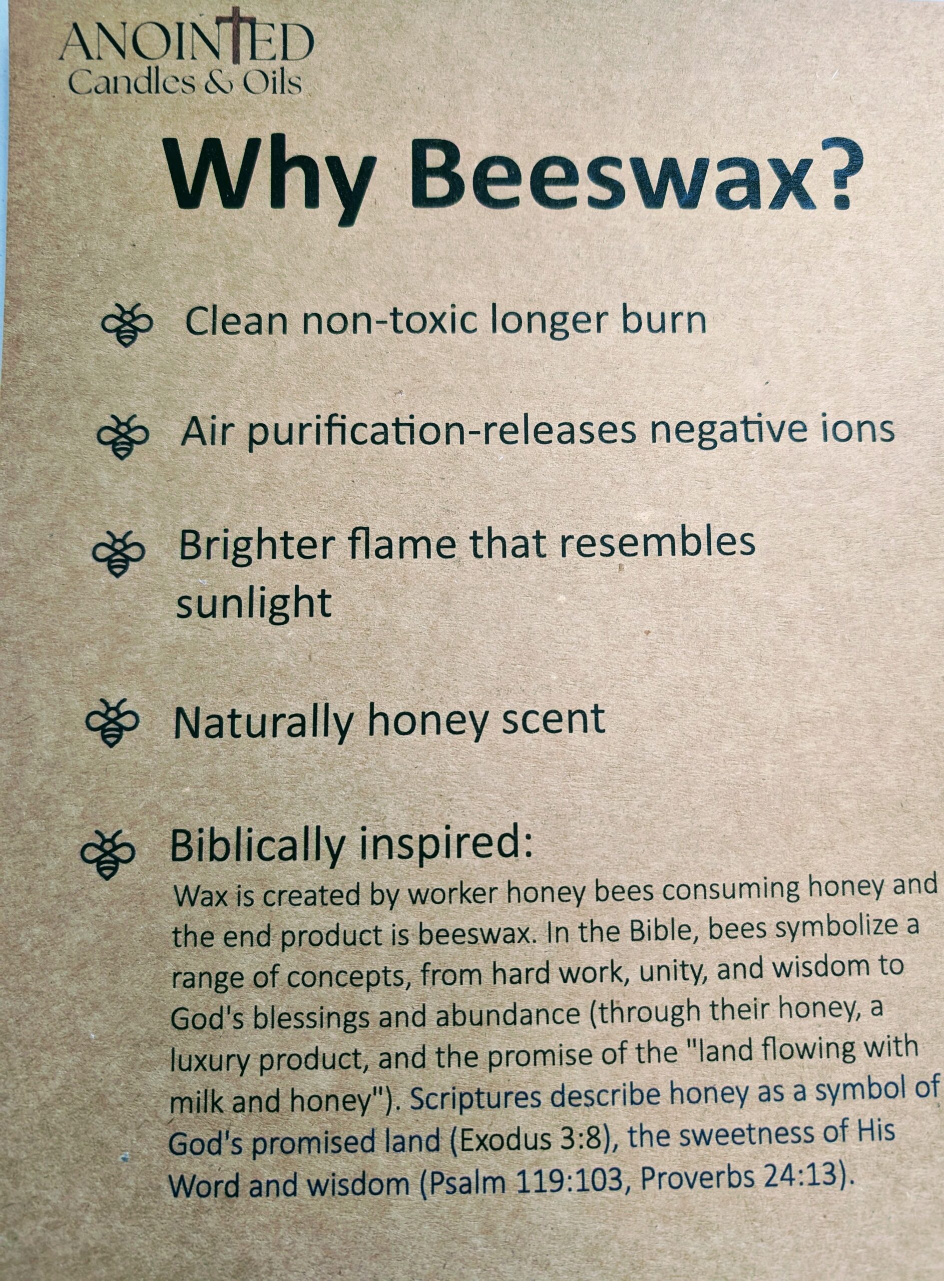 Anointed Beeswax Candle (For Prayer and Home) - Image 2