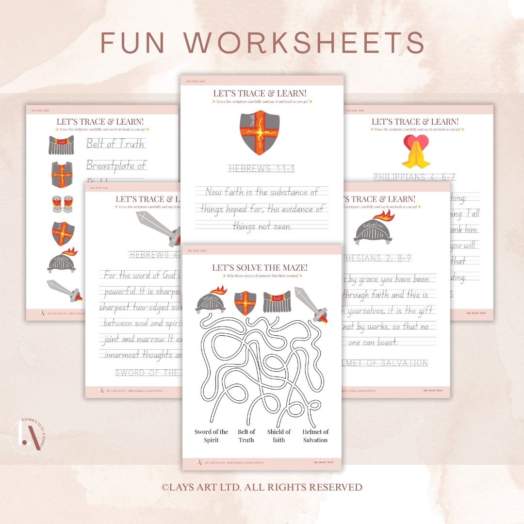 Armour of God Printable Activity Bundle 🛡️✨ - Image 2