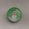 Snow Globe Green Baby Art Magnet