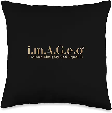 I minus Almighty God equal 0. Throw Pillow