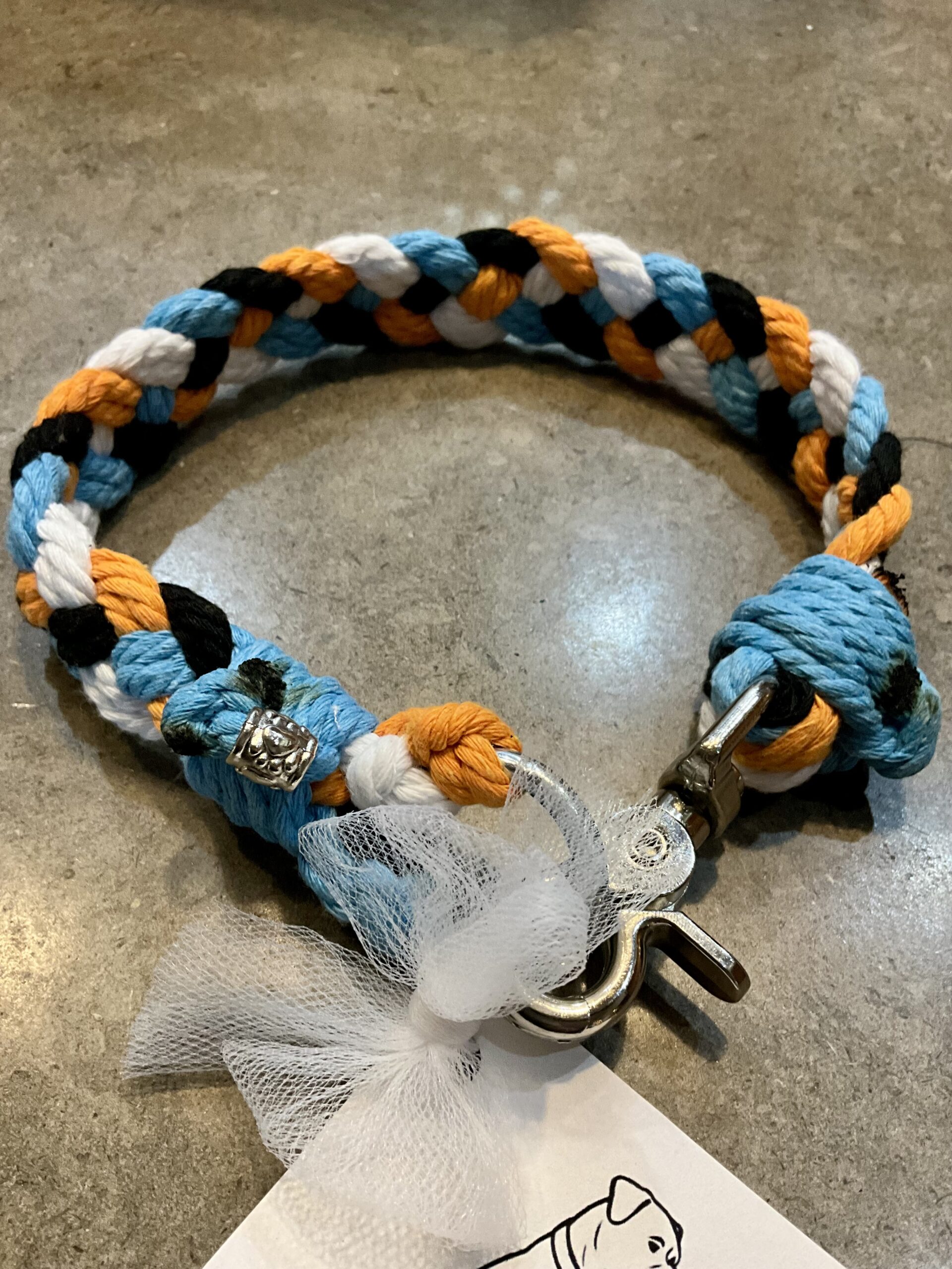Frontier Sky braided dog collar - Image 4