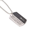 Isaiah 41:10 Dog Tag Necklace – “Fear Not For I Am With You” Stainless Steel Christian Jewelry