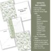 Green Floral Sermon Notes Template Christian Bible Planner Printable Faith Journal Digital Download Church and Prayer Notes