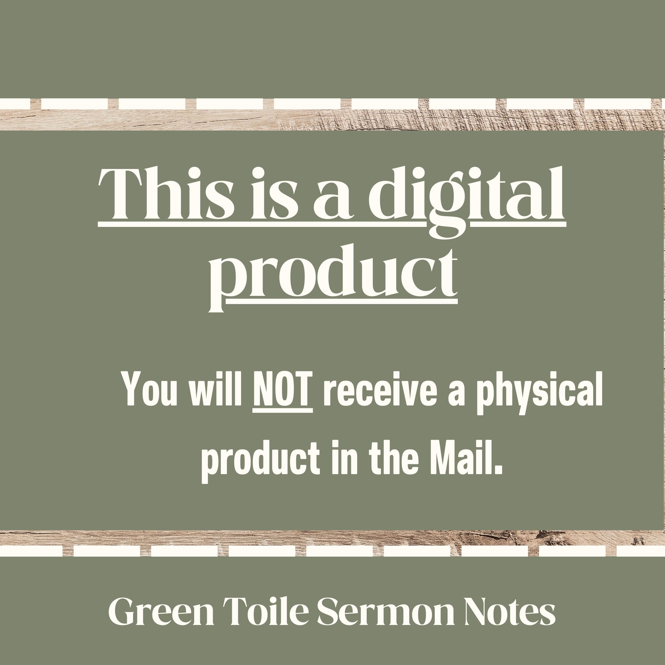 Green Floral Sermon Notes Template Christian Bible Planner Printable Faith Journal Digital Download Church and Prayer Notes - Image 4
