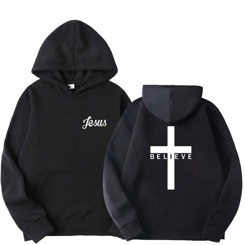 Believe Cross Hooded Sweatshirt