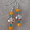 Sunset Coral Dangle Earrings