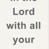 Trust in the Lord Bookmark – Proverbs 3:5