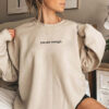 You Are Enough Fleece-lined Crew Neck Sweatshirt
