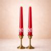 Bow Babe Scarlet Taper Candles (pair)