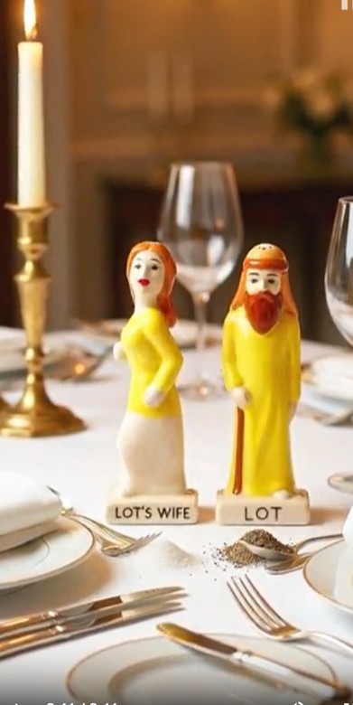 Lot's Wife Salt and Pepper Shaker Set
