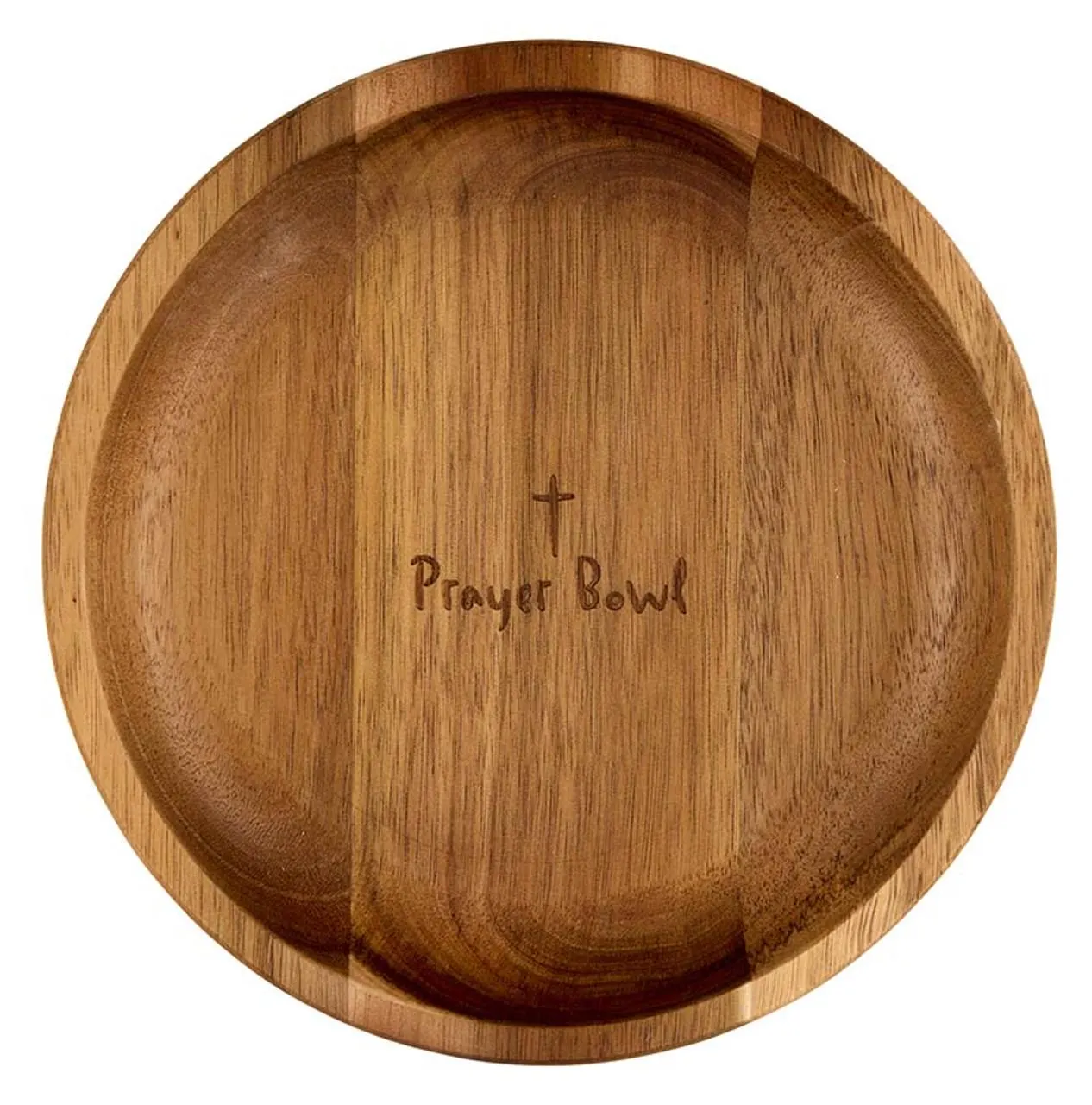 Circle Prayer Bowl | Mango Wood with Prayer Cards