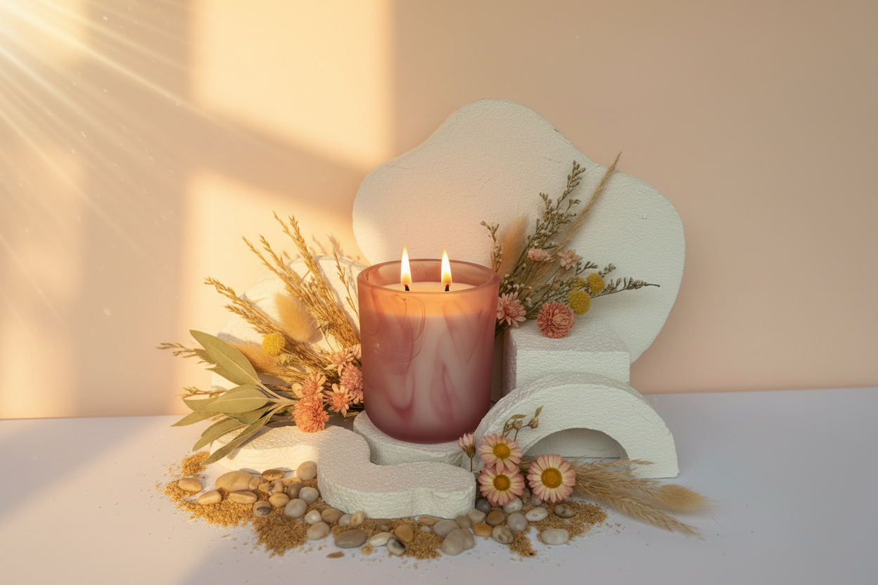 Desert Blossom Non-Toxic Beeswax Candle & Wax Melt – Essential Oil Infused