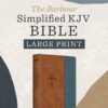 The Barbour Simplified KJV--Large Print [Rust & Stone Cross]