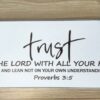 Large wood sign - Proverbs 3:5