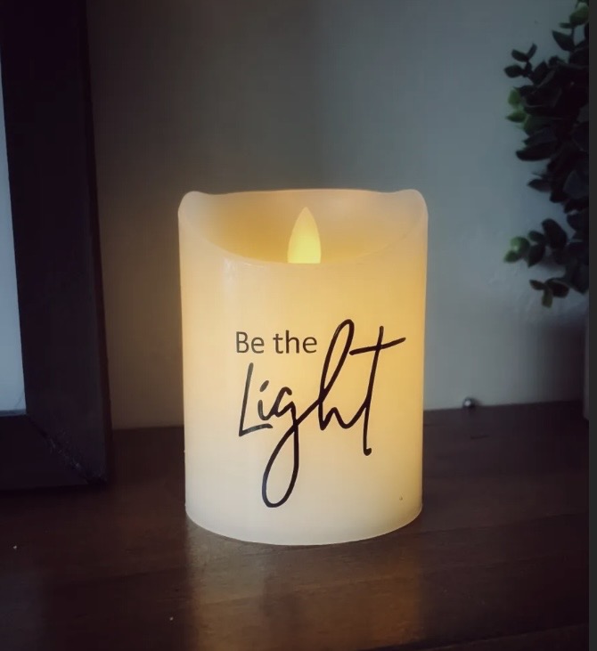 Flameless Flickering Candle - Be the light
