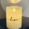 Flameless Flickering Candle - Hope