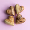 Wooden Prayer & Comfort Heart: Authentic, Solid, 100% Olive Wood, Made in The Holy Land