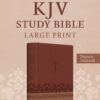 The KJV Study Bible, Large Print (Indexed) [Rose & Chestnut]