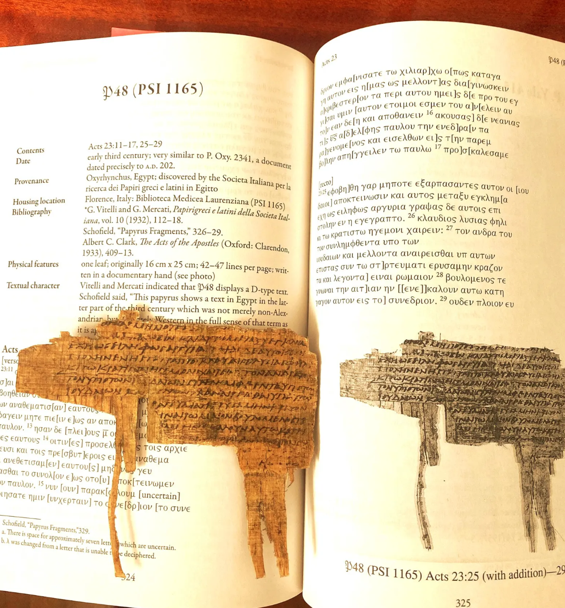 Book of Acts: “Failed Plot to Kill Paul!” Papyrus 48 Replica | 3rd Century - Image 2