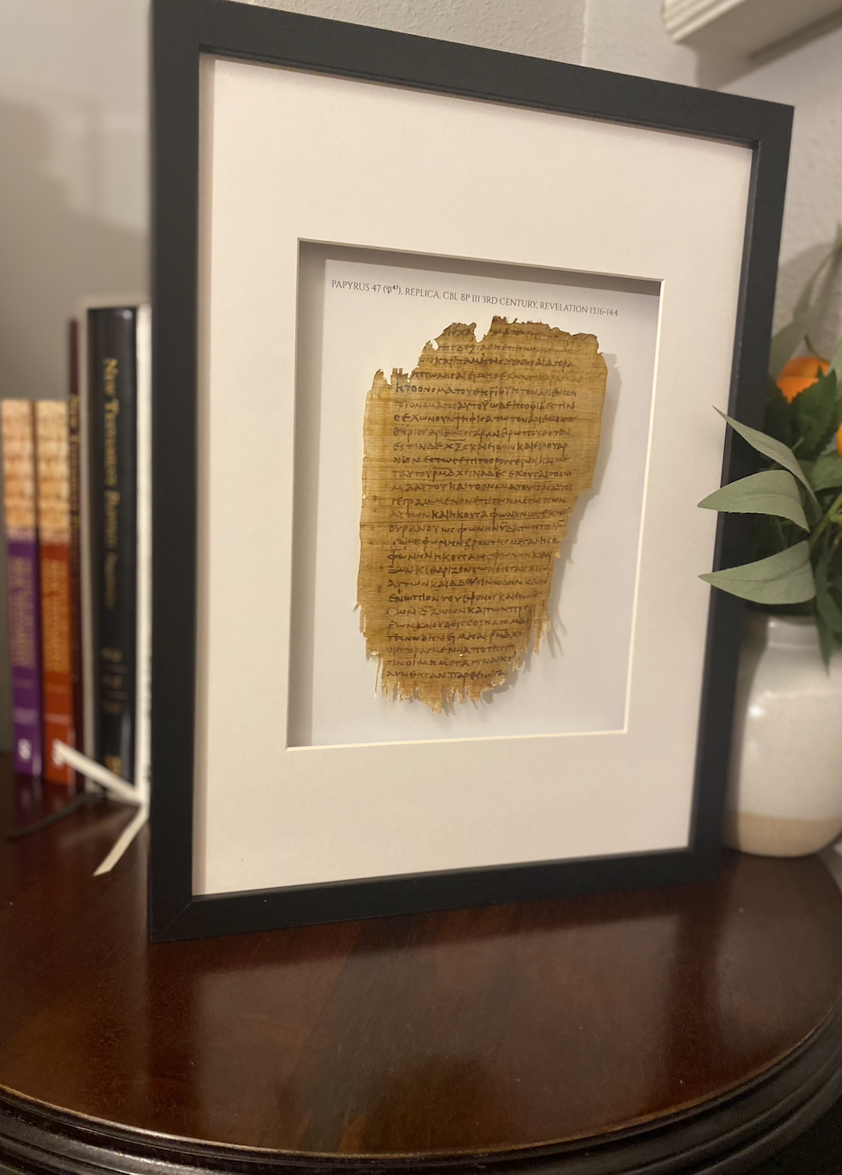 Own a Replica of an Early Book of Revelation Manuscript — Papyrus 47 (3rd Century)