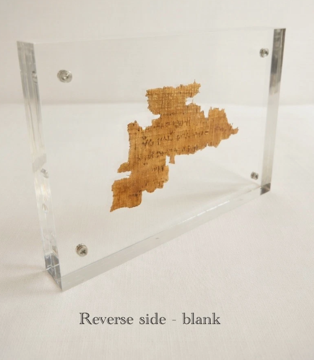 Own a Dead Sea Scrolls Papyrus Replica! LXX 4Q120 Sacred Divine Name Tetragrammaton in Greek "ΙΑΩ" - Image 2