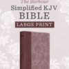 Barbour Simplified KJV--Large Print [Plum & Paisley]