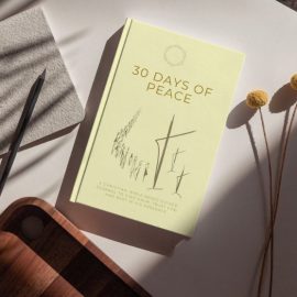 Peace journal on table