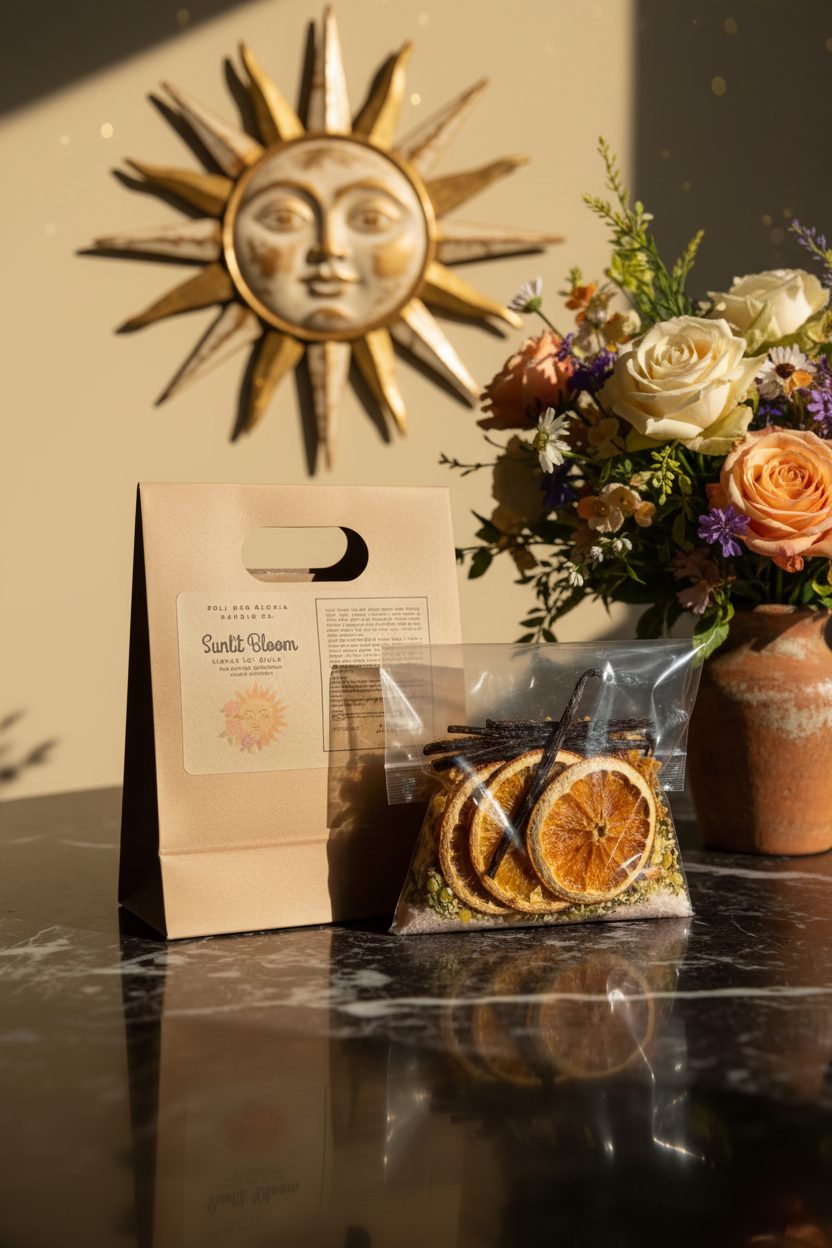 Sunlit Bloom | Summer Organic Simmer Pot Blend for Soli Deo Gloria Lamp Warmer & Jar (Sold Separately)