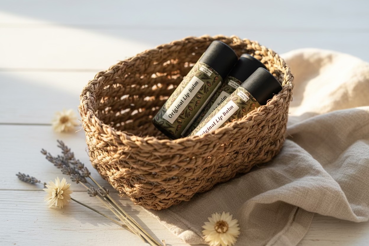 Lip Balm – Vanilla & Original | Hydrating Natural Lip Care with only Non-Toxic & Organic Ingredients - Image 2