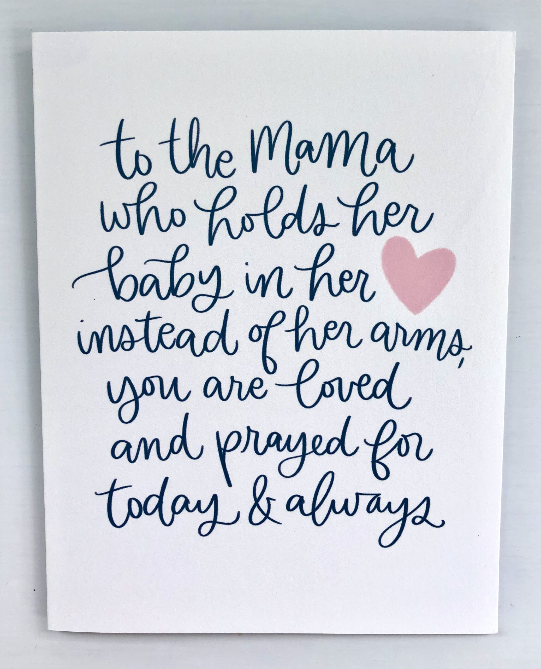 To the Mama Pregnancy Loss Card