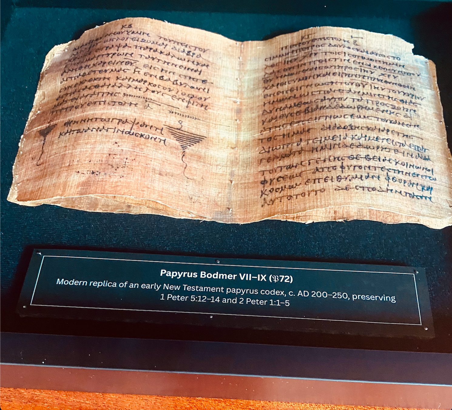 Own an Ancient Replica of the Word of God — P72 Bodmer Papyrus | Complete 1 & 2 Peter | “Peace to All in Christ” - Image 7