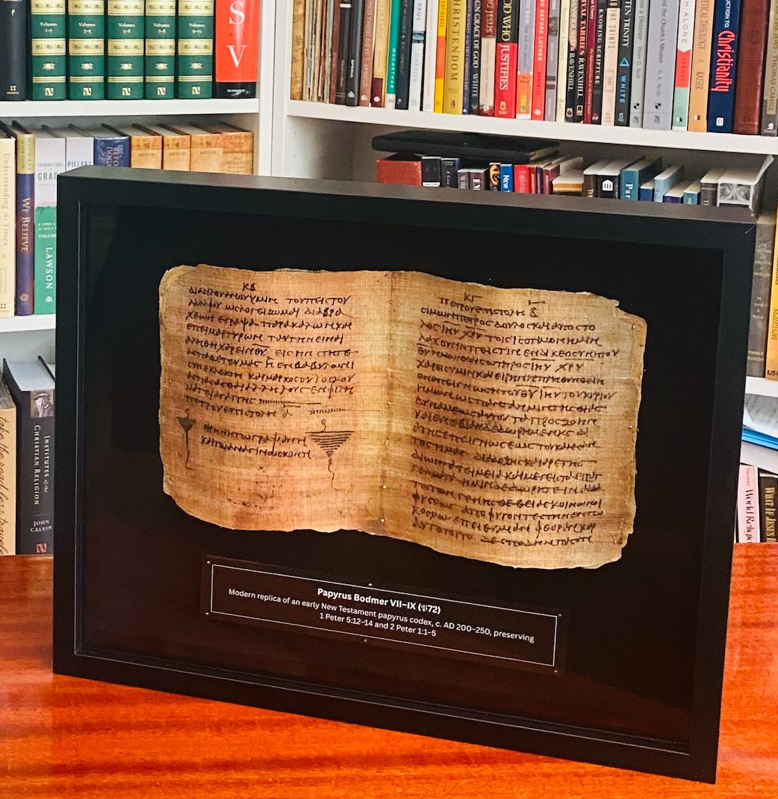 Own an Ancient Replica of the Word of God — P72 Bodmer Papyrus | Complete 1 & 2 Peter | “Peace to All in Christ” - Image 6