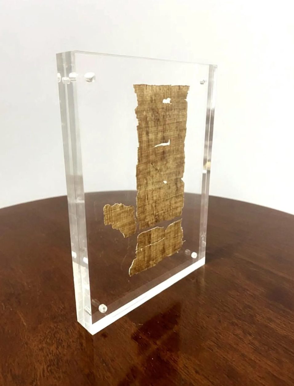 Ten Commandments, Shema Yisrael Fragment/Nash Papyrus Replica (5x7 Acrylic Frame) - Image 3