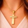 For Whosoever Shall Gold-Plated Cross Necklace (Copy)