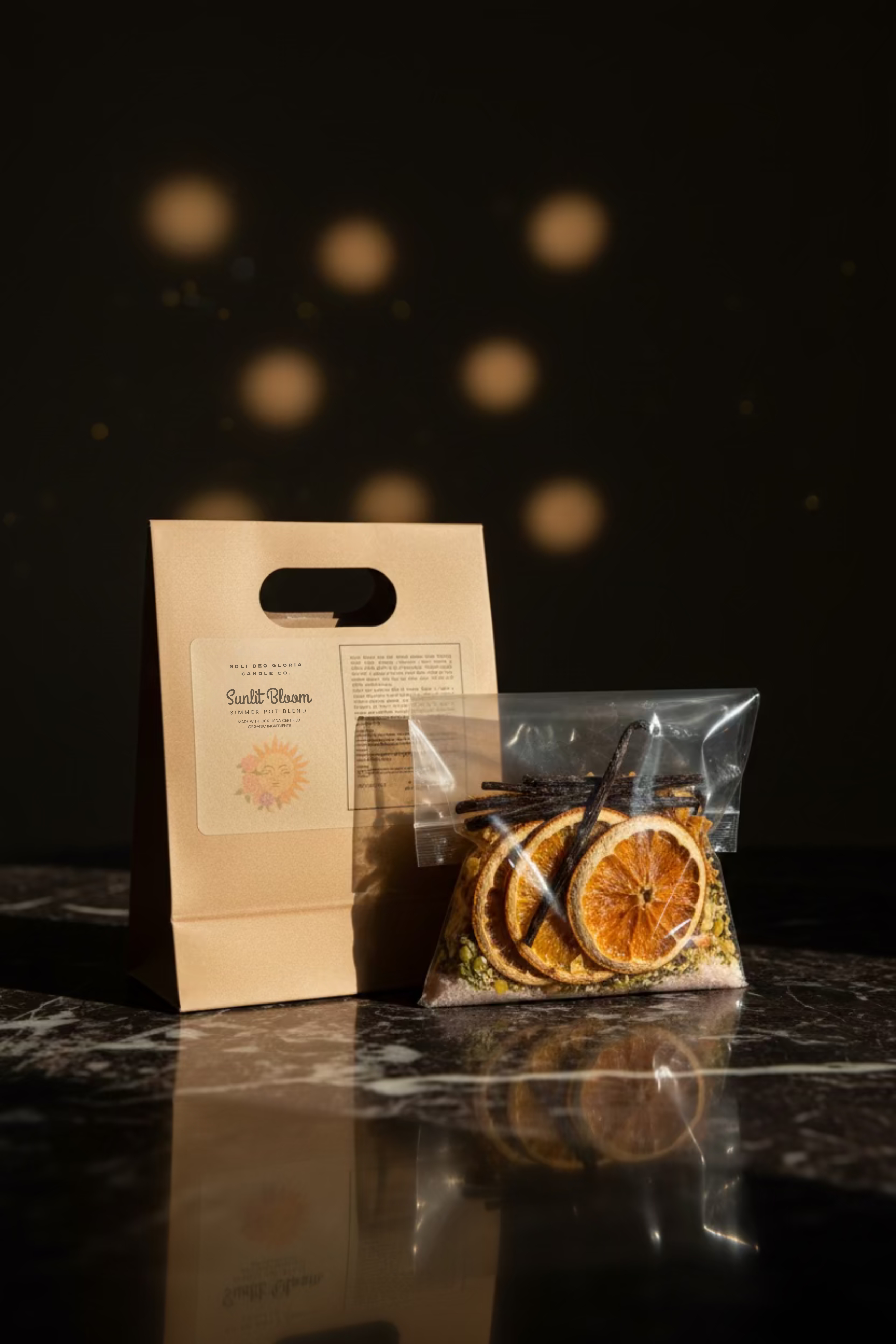 Sunlit Bloom | Summer Organic Simmer Pot Blend for Soli Deo Gloria Lamp Warmer & Jar (Sold Separately) - Image 2